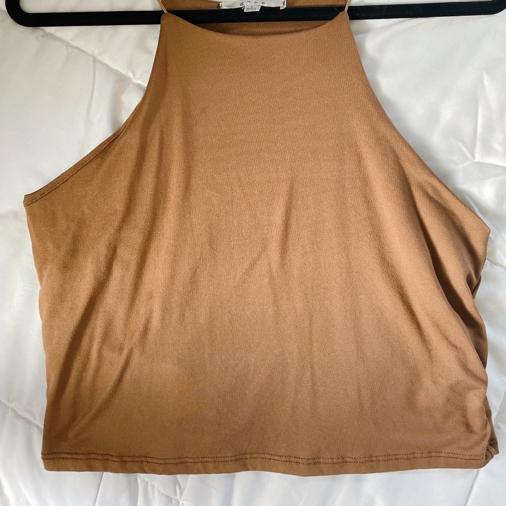 Brown Crop Top Size :L Gaze